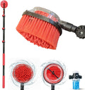 Limpiadoras a presión de STARLYF, Telescopic Rotating Scrubber - Cepillo de Limpieza Giratorio por Presión de Agua, Extensible hasta 3, 6m - 2