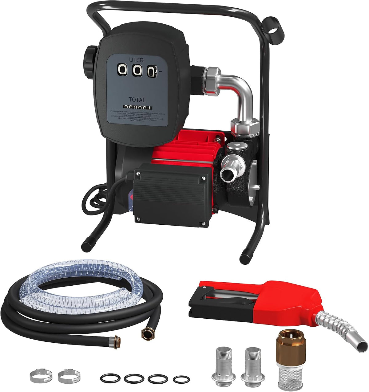 Bombas de combustible Bomba autocebante para bio diesel y gasóleo 230V/600W 40l/min con pistola Maquinaria Calefacción, WilTec