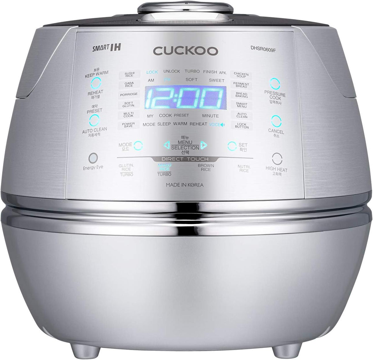 CRP-DHSR0609F de CUCKOO, arrocera, Arrocera Plata con Pantalla 1090W
