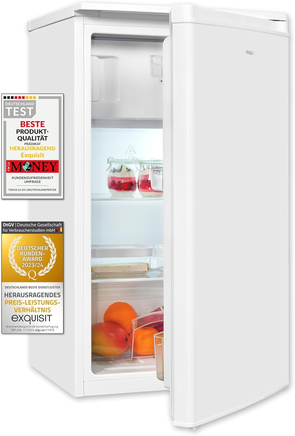 Frigorífico combi Exquisit, Frigorífico KS117-3-040E blanco
