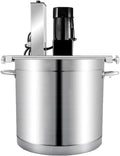 Batidoras amasadora Generic, Mezclador eléctrico de acero inoxidable de 25 litros, mezcladora automática de 4 cuchillas para sopa, salsa, mermelada