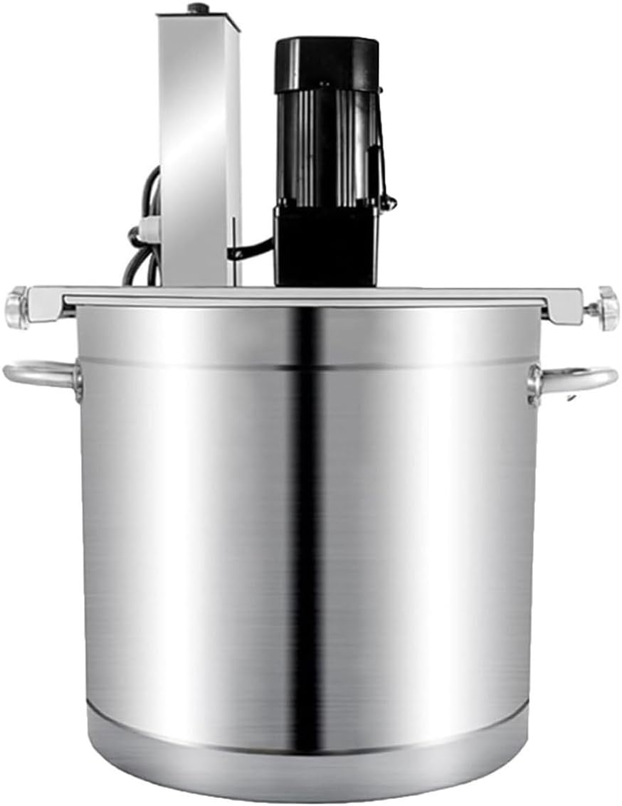 Batidoras amasadora Generic, Mezclador eléctrico de acero inoxidable de 25 litros, mezcladora automática de 4 cuchillas para sopa, salsa, mermelada