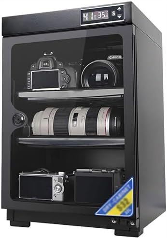 Generic Armarios Dry Box, Gabinete seco para deshumidificación de lentes de cámara, caja electrónica a prueba de humedad con pantalla digital LED y