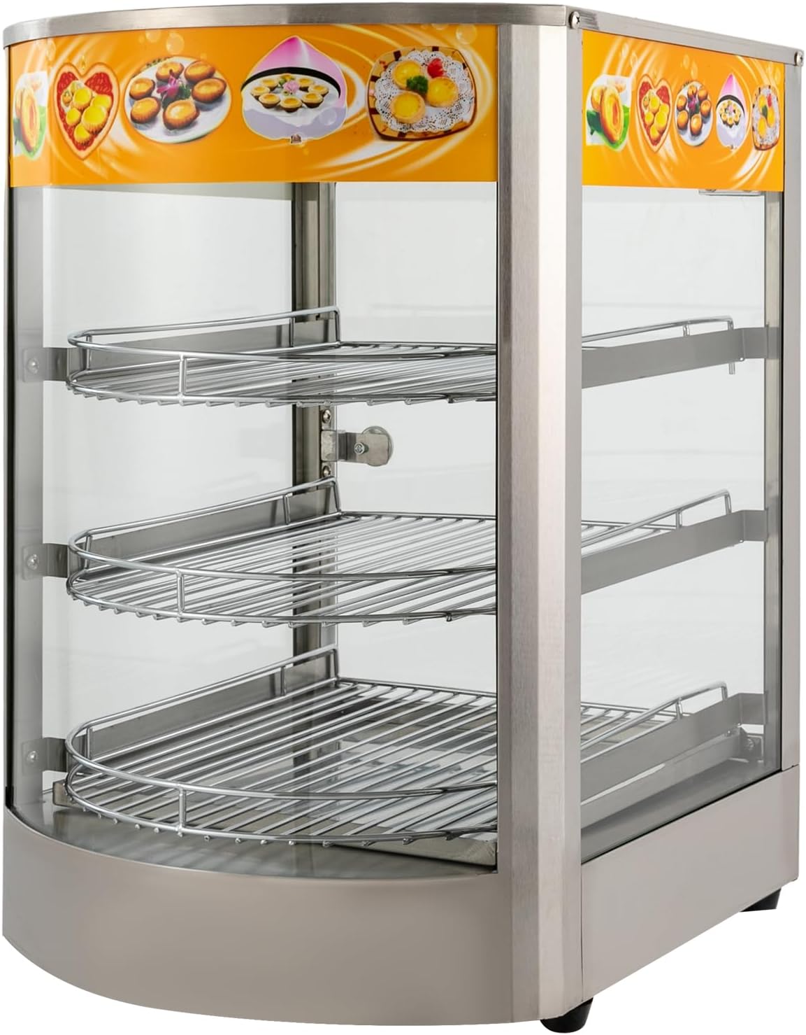 Calentadores de comida XIAYUHE, Calentador de alimentos de 50 L, 800 W, armario de calor eléctrico de 3 niveles, 30-85 ℃ temperatura ajustable