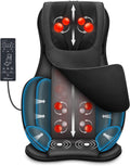 Cojines de masaje eléctrico Snailax, Asiento de Masaje Shiatsu con calor, Cojín de Masaje 4D con compresión/amasado/vibración, masajeador eléctrico de
