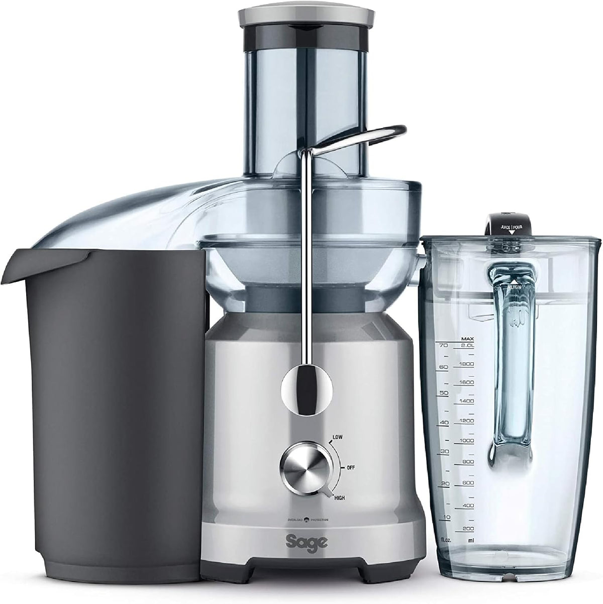 Exprimidores eléctrico Nutri Juicer Cold, Exprimidor de Zumo, Plata, Sage