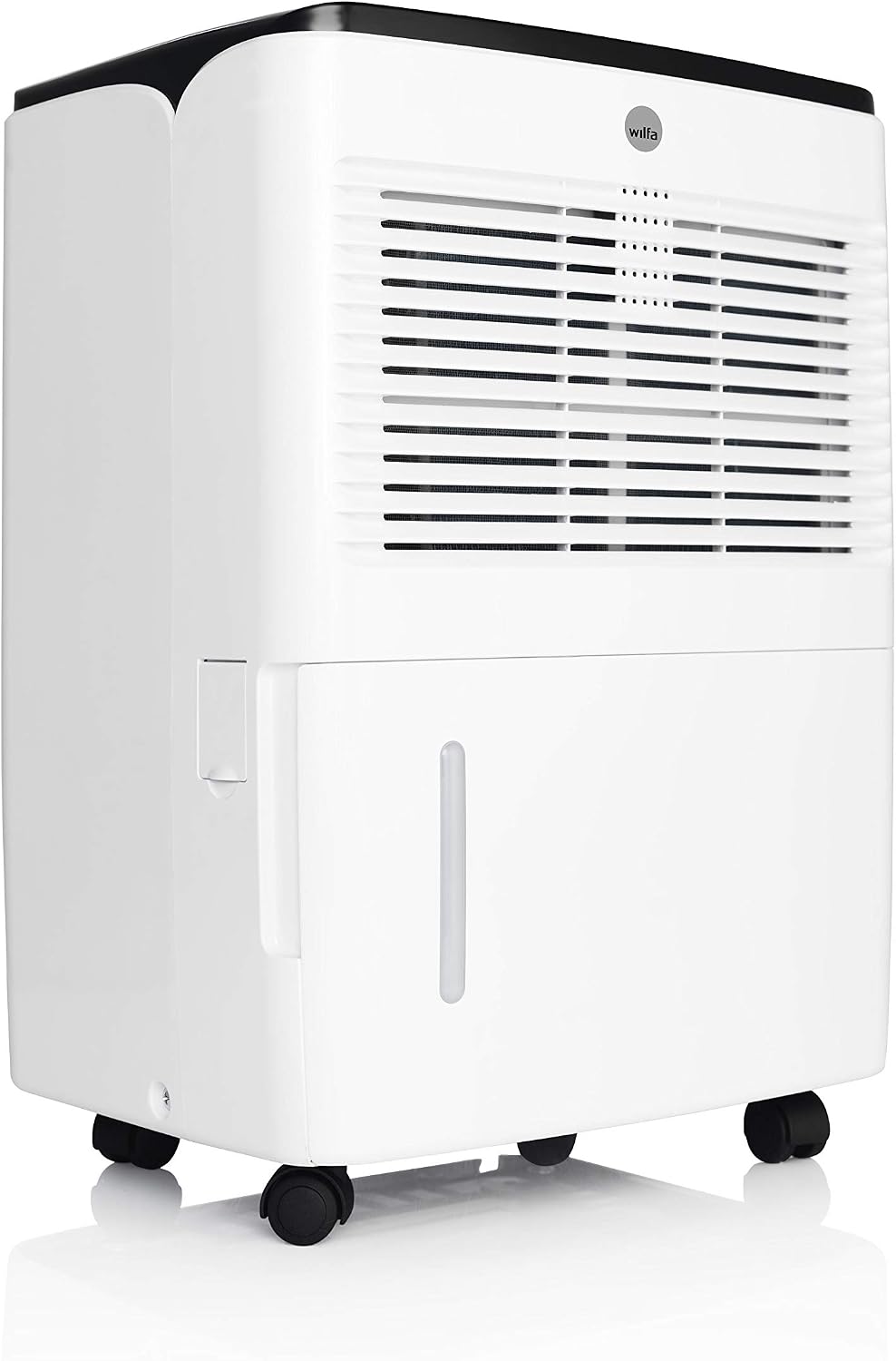 Deshumidificador DRY M WDH-10 Deshumidificador - Depósito de agua de 2 litros, para espacios de hasta 15 m², función de deshielo automático, blanco