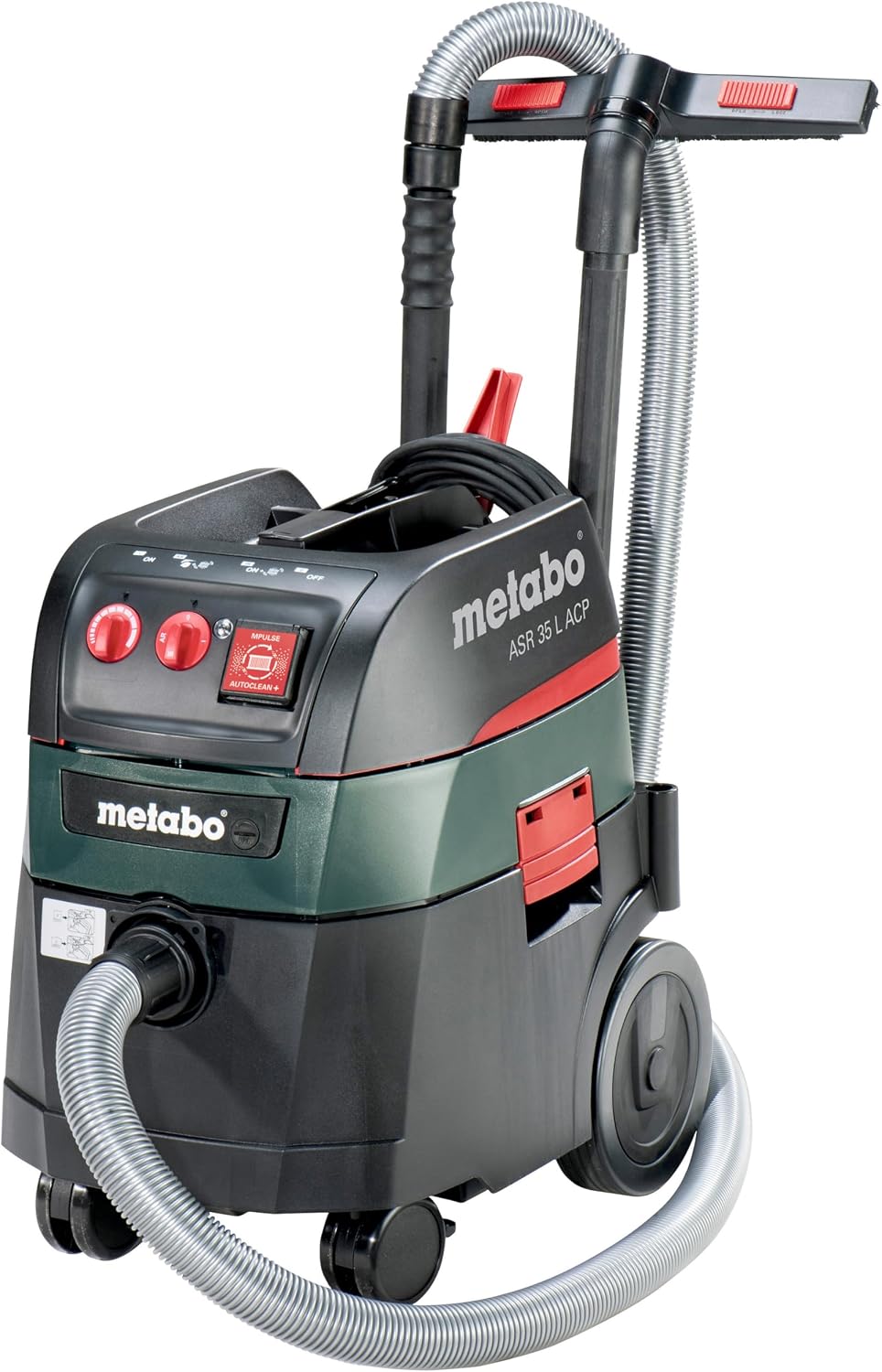 metabo Aspiradoras industriales para sólidos y líquido, ASR 35 L ACP - Aspirador universal para seco y humedo, polvo clase L
