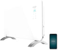 Calefacción Radiador Eléctrico Bajo Consumo Ready Warm 6700 Crystal Connection. Wifi, 1500 W, Termostato Regulable, Temporizador, Soporte de pie