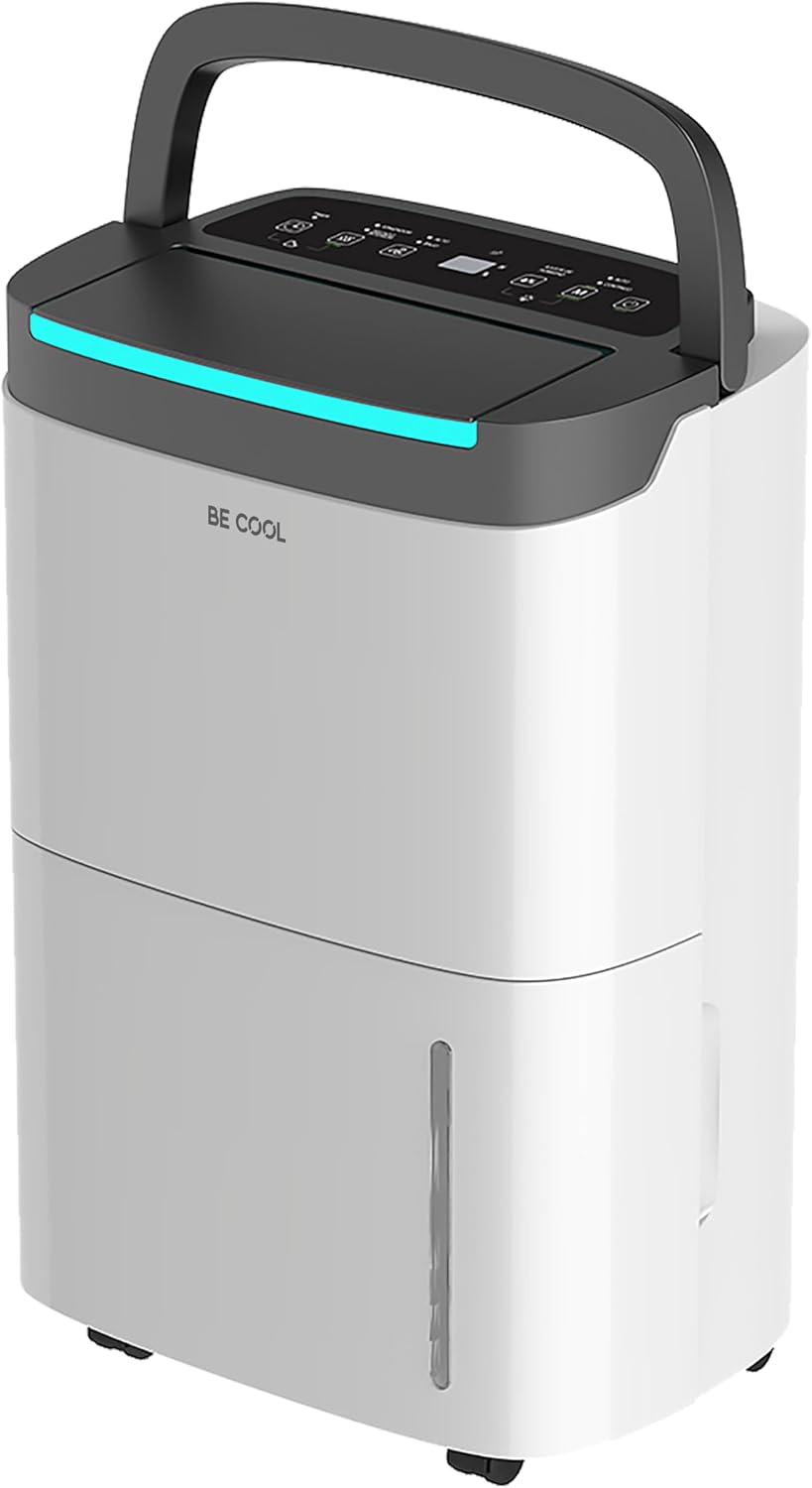 Deshumidificador Luftentfeuchter 50l BC50LEF2301 - Entfeuchtung ca. 50l/24h, 7l Wassertank, temporizador, weiß, Be Cool