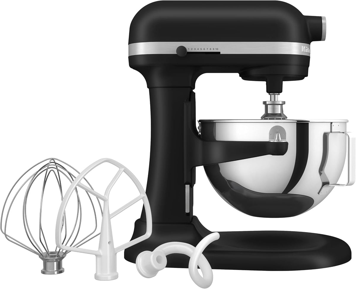 Batidoras amasadora de KitchenAid, Batidora Amasadora Bowl-Lift 5.2L Heavy Duty, Cuerpo y Engranajes Metálicos, 11 Velocidades, Flex Edge, 67 Puntos
