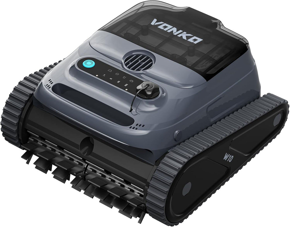 Limpiafondos automático W10 - Robot de piscina para suelo y pared, línea de flotación, aspiradora de piscina, batería inalámbrica, con navegación
