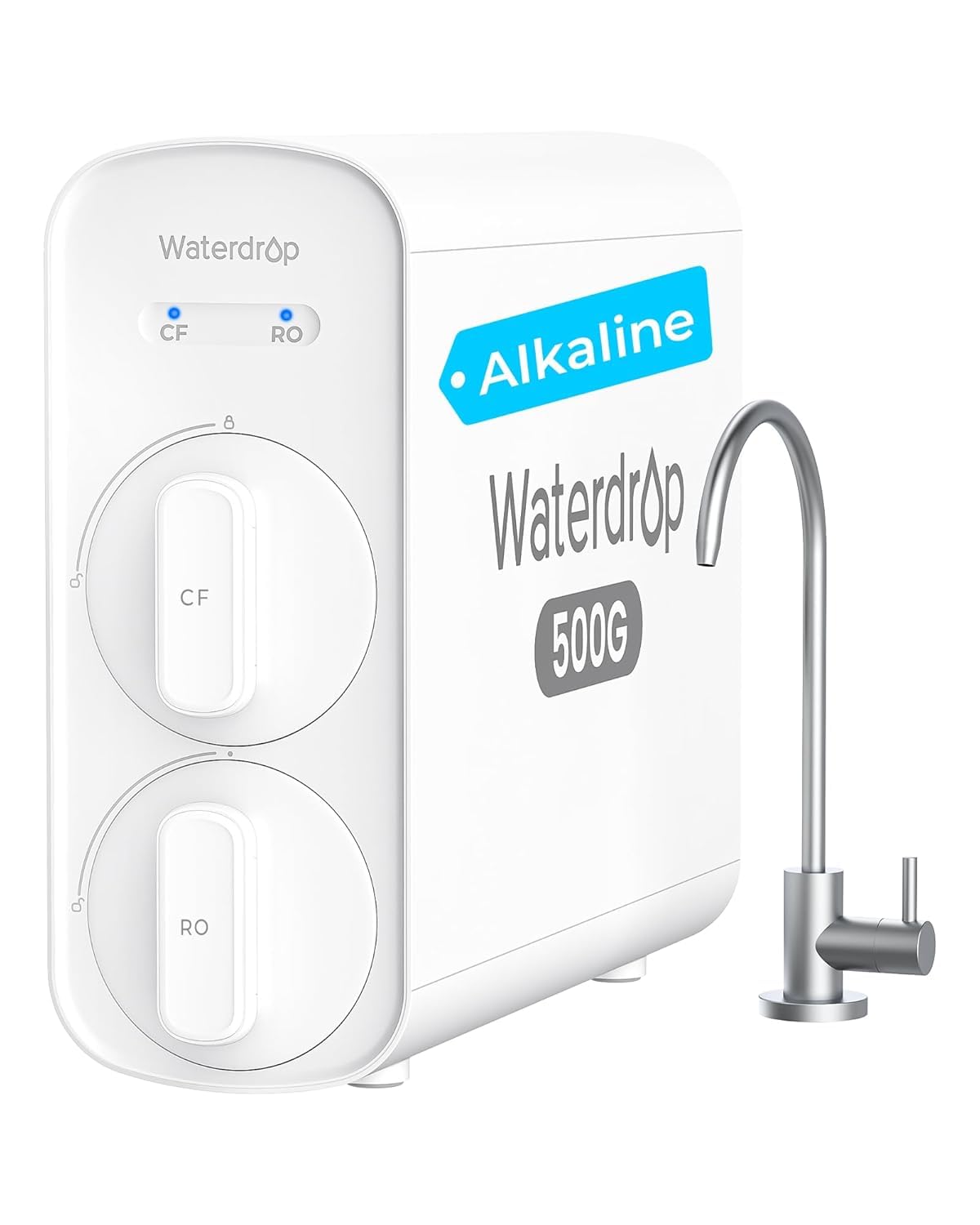 Sistemas integrado G5P500A Ósmosis Inversa Alcalino con Minerales pH+, 500 GPD, Waterdrop