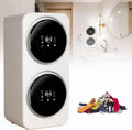 QYOEGSQ Lavadora, de ropa interior completamente automática, lavadora y secadora compacta eléctrica de 2 x 3, 5 l, 4 modos de lavado y secado, panel