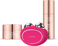 FOREO Dispositivos tonificadores facial, BEAR 2 Set microcorriente + Sérum 2.0 + Hidratante HA+PGA - Fuchsia