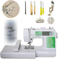 Máquinas de coser controladas electrónicamente Generic, Máquina de coser, máquina de bordar computarizada con 72 diseños, área de 100 x 235 mm