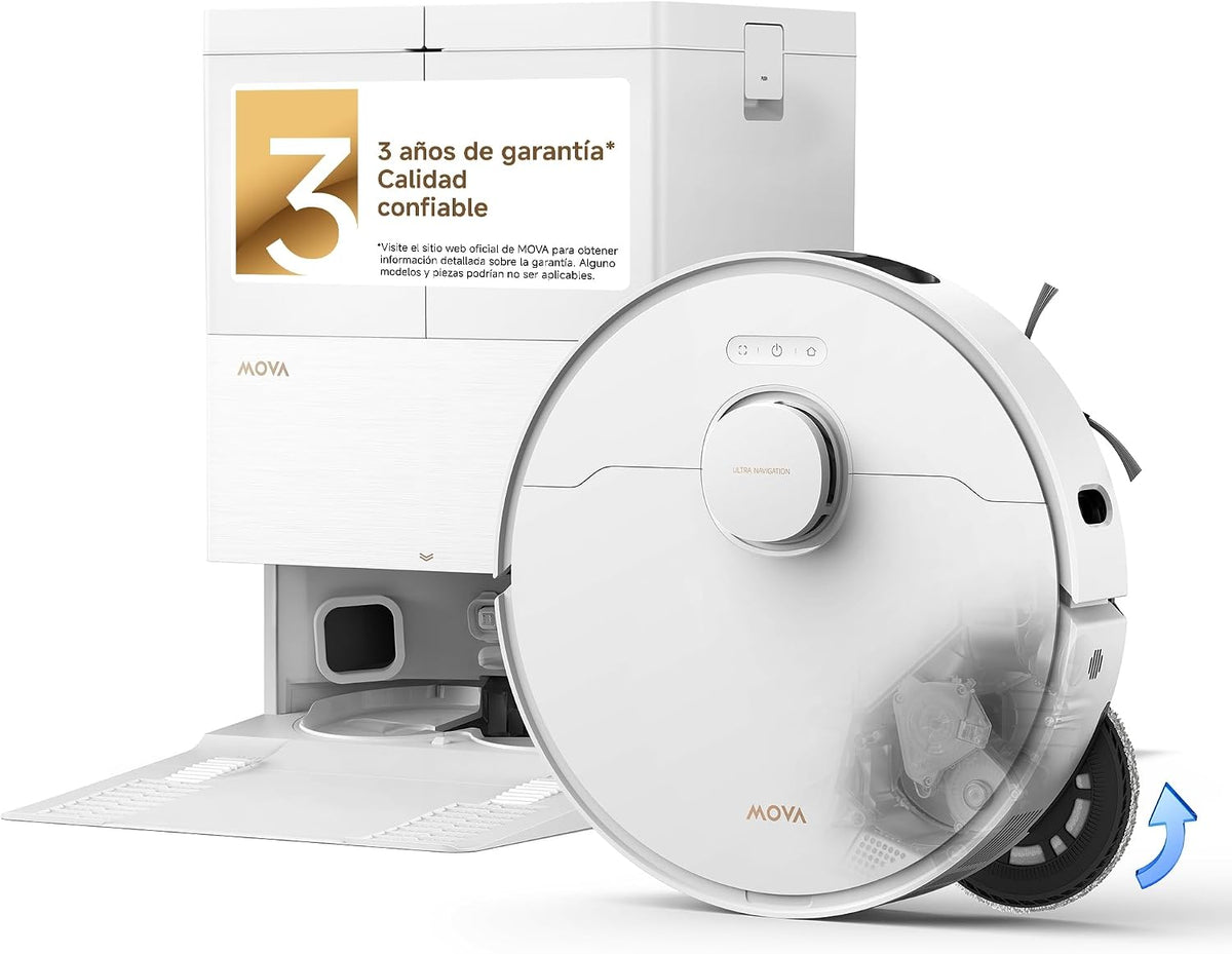 Robot aspirador E50 Pro Ultra, Robot Aspirador, Blanco, MOVA