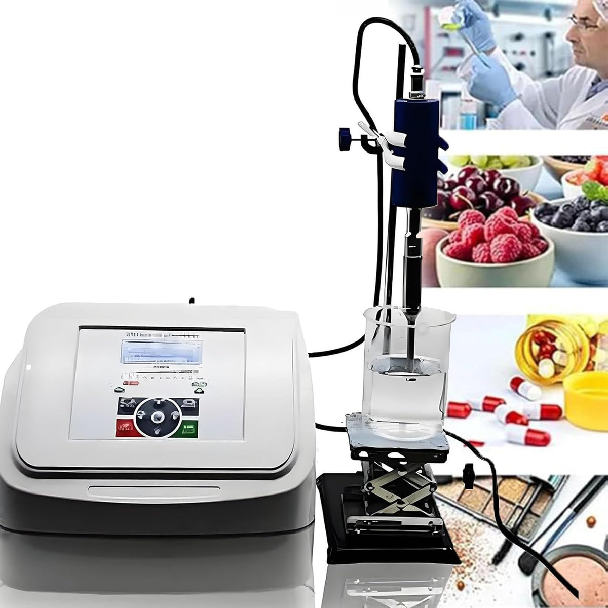 Homogeneizadores y accesorio Homogeneizador ultrasónico de Laboratorio de Alta Velocidad con sonda de Titanio, Disruptor Celular para biología e
