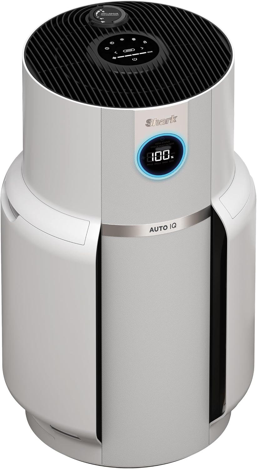 Purificadores de aire Shark, NeverChange, Purificador de Aire MAX, Alcance 130 m², Blanco