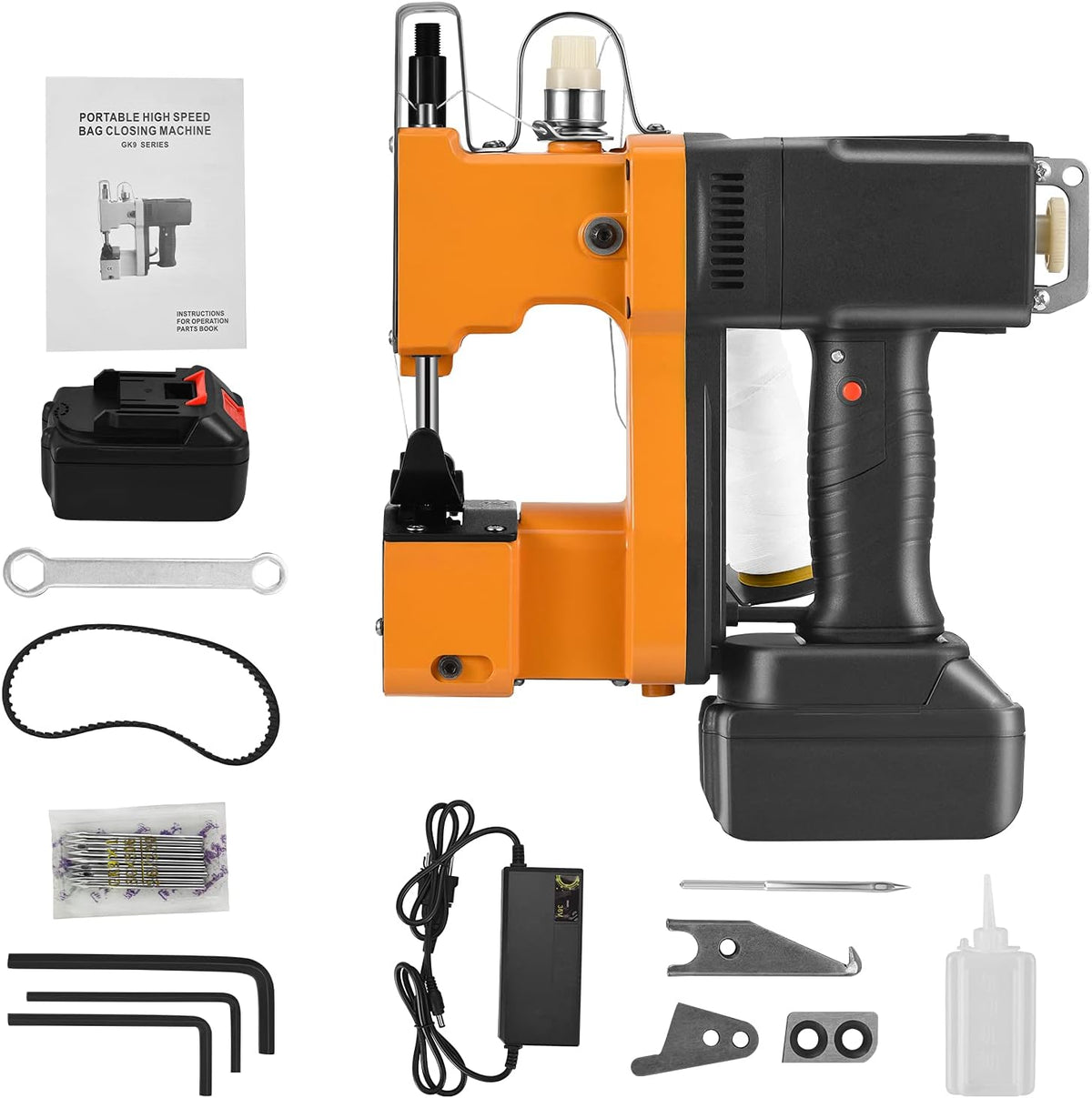 Máquinas de coser básica Ovshnrr, Sacos Maquinas de Coser Maquina de Tejer Portátil Máquina Selladora para Bolsa dePlástico de Papel de Arroz