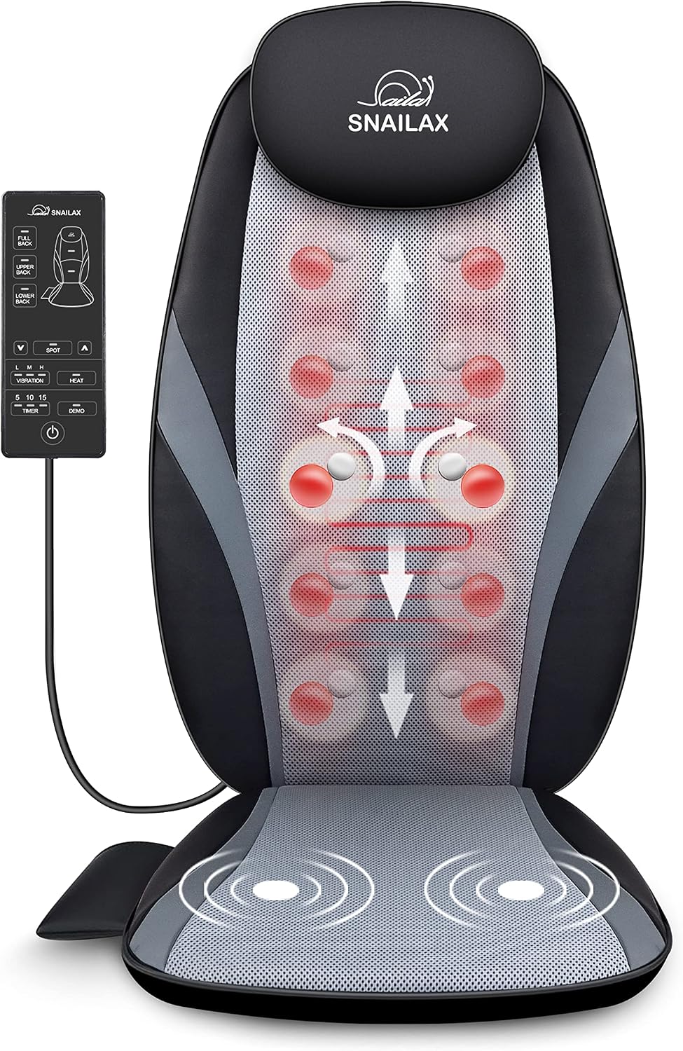 Sillones y asientos de masaje eléctrico Snailax, Shiatsu Asiento Masajeador