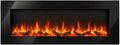Chemin'Arte Chimenea eléctrica, de Pared con calefacción Volcano 3XL 150cm, Efecto de Llama Leds- Chimenea Decorativa bajo Consumo - Mando a Distancia