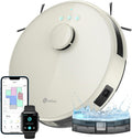 Robot aspirador Lefant, M1 Robot Aspirador y Fregasuelos con mapeo, 5500Pa, 200 Min, Navegación Láser con dToF, Limpieza Personalizada, Zona Prohibida