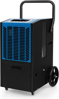 GOPLUS Deshumidificador, Industrial 66L 418m2, Industrial con Temporizador 24H, Bomba, Manguera, Deshumidificador Portátil con 4 Ruedas para Sótano