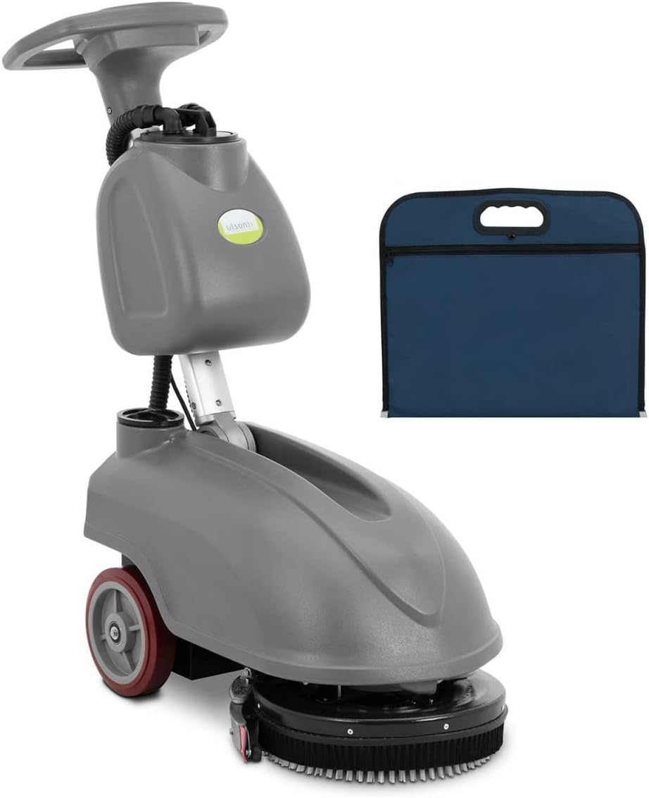 Ulsonix Aspiradoras escoba, Máquina de Limpieza de Suelos/aspiradora con batería, 35 cm, 1350 m²/h, 200 RPM, 1, 5 h, Tiempo de Funcionamiento 7 + 12