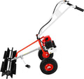 Barredora 43CC Gasoline Lawn Sweeper, cepillo para césped artificial, barredora manual, escoba motor de gasolina, escoba de motor, barredora