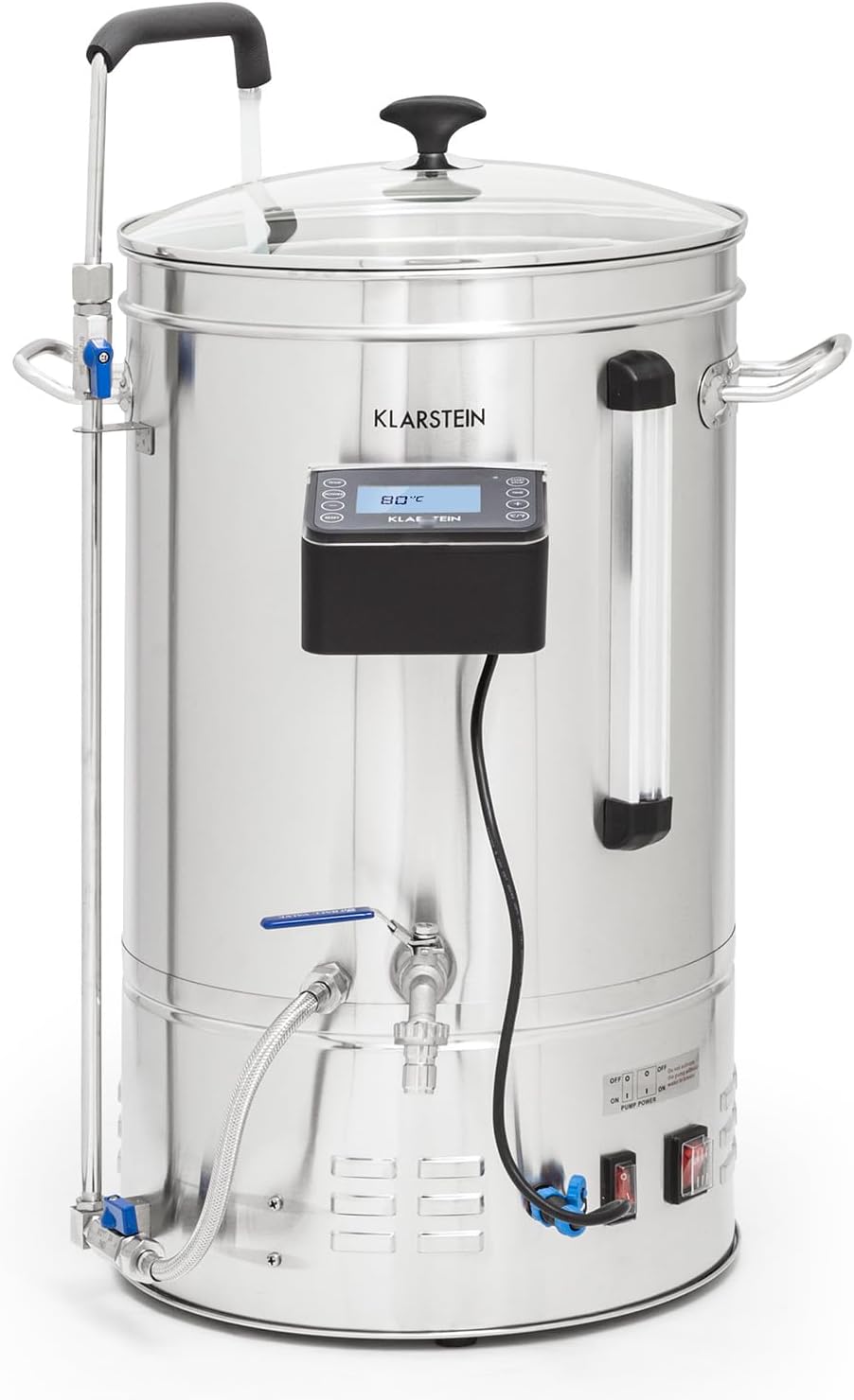 Juegos básicos para preparación de cerveza artesana KLARSTEIN, Kit para Hacer Cerveza en Casa, Capacidad de 35L Cerveza Casera y Artesanal, Kit Acero