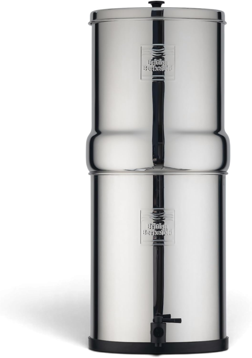 British Berkefeld Cartuchos de filtrado para el agua, Sistema De Filtro De Agua Por Gravedad De Acero Inoxidable De 12 Litros