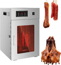 Deshidratador Caja para Biltong de 800 W, Armario de maduración de Acero Inoxidable, deshidratador para cecina, con Control Digital, 14 Ganchos para