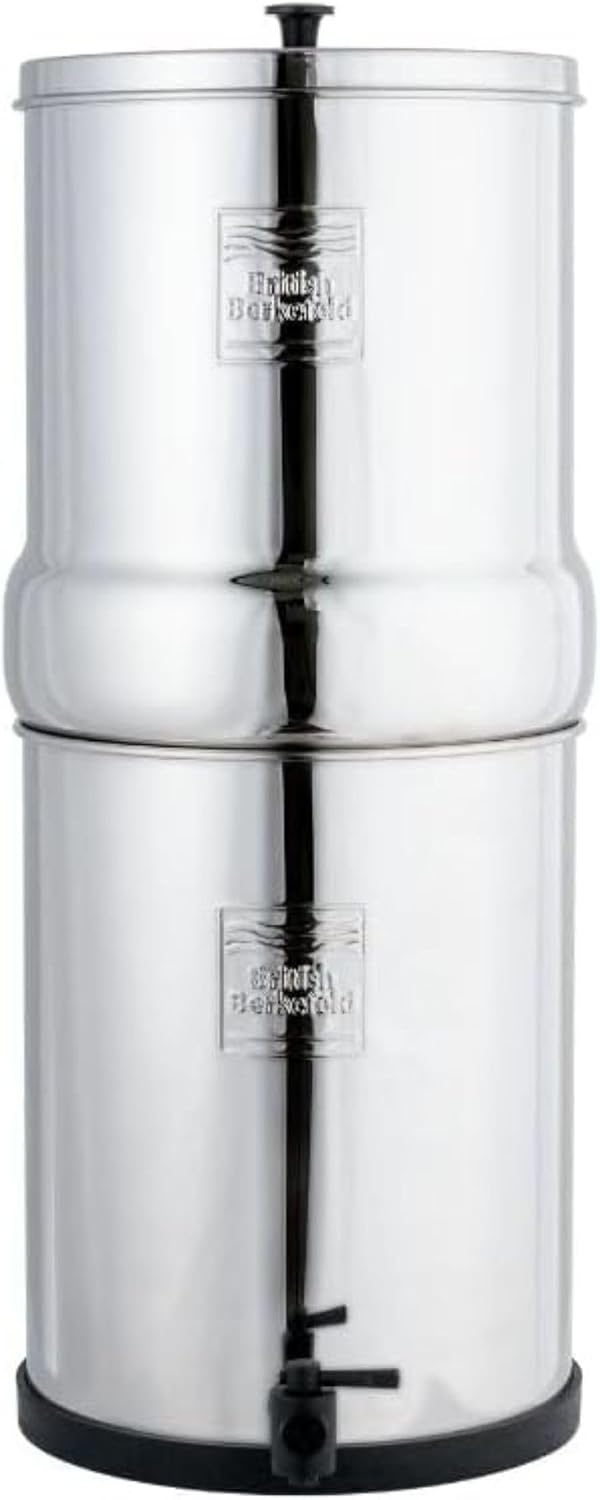 DOULTON Jarras con filtro, British Berkefeld Sistema De Filtro De Agua Por Gravedad De Acero Inoxidable De 12 Litros