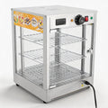 Calentadores de comida TyochiAki, Mostrador térmico de 3 pisos, 57 L, acero inoxidable, 800 W, contador de calor 30, 85 °C, calentador de alimentos