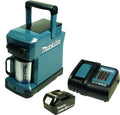 Makita Batería, DCM 501 - Cafetera con batería de 5 Ah y cargador