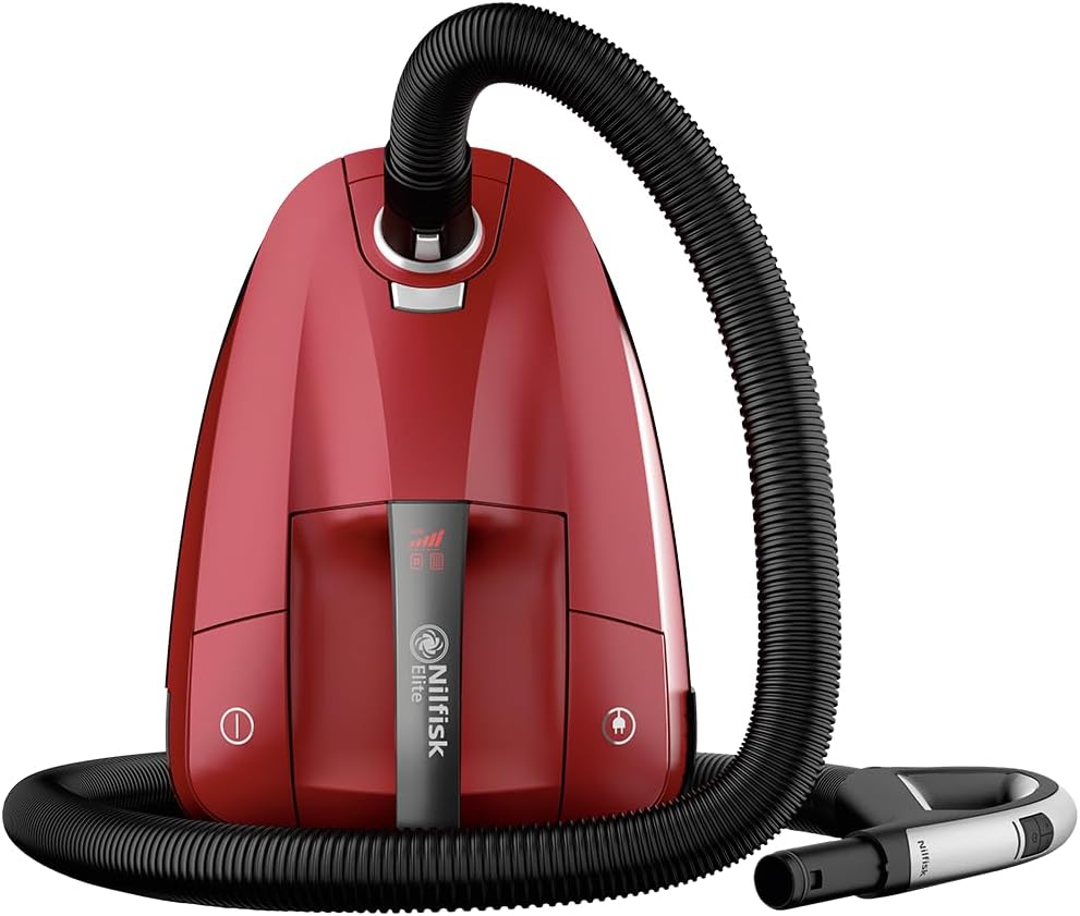 RCL14E08A2 de Nilfisk, aspiradoras de trineo, Aspiradora Elite con Cable y Filtro HEPA - Roja ()
