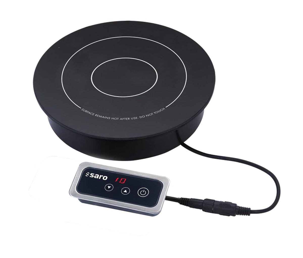 SARO Placa de cocina, EVA Placa de inducción empotrable, para ollas de hasta 200 mm Ø, pantalla táctil, 9 niveles de calor, indicador LED, temperatura