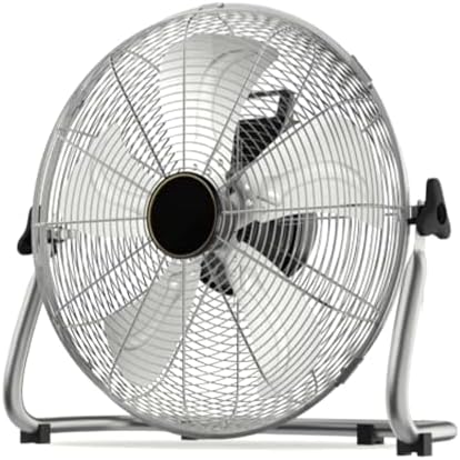 Ventiladores de suelo Ventilador de suelo industrial de alta velocidad, 8 ajustes de velocidad con inclinación de 130°, diseño de metal duradero para