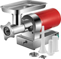 VEVOR Picadoras de carne, Picadora de Carne Eléctrica, 300 kg/Hora, 800 W, 1, 5 HP con 2 Placas de Molienda, Kit para Salchichas, Picadora de Carne