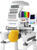 Máquinas de bordar S-1001 Máquina de Bordar Mejorada 10 Agujas, Velocidad Máxima 1200SPM, Pantalla Táctil 7', Área de Bordado 24x36cm(9, 5x14, 2')
