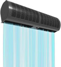 Ventiladores de pared Cortina de aire, máquina silenciosa de ahorro de energía para uso comercial e industrial, control remoto, ideal para fábricas y