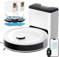 Lefant Robot aspirador, M2 Plus Robot Aspirador y Fregasuelos, 6000Pa Suction, 140min, Mapeo Inteligente con Base Autovaciado, Navegación LiDar dToF