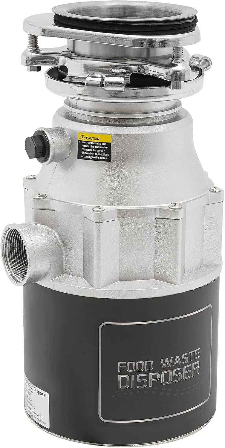 QUIOTUIR Trituradores de basura y pieza, Trituratore per Lavello da Cucina 560W Trituradora de Basura de Cocina de Acero Inoxidable 1.15L 3600rpm